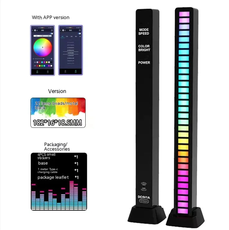 Dual-Sided RGB Rhythm Voice Lamp