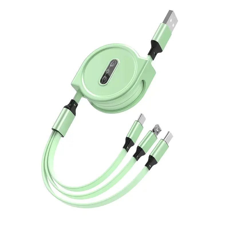 3-in-1 QuickRetract Charging Cable