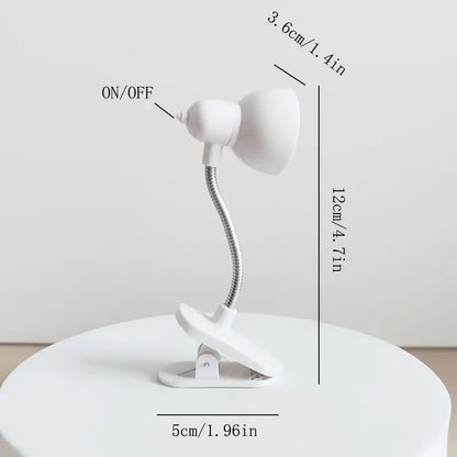 Compact Reading Clip Lamp: Warm Eye-Care Light