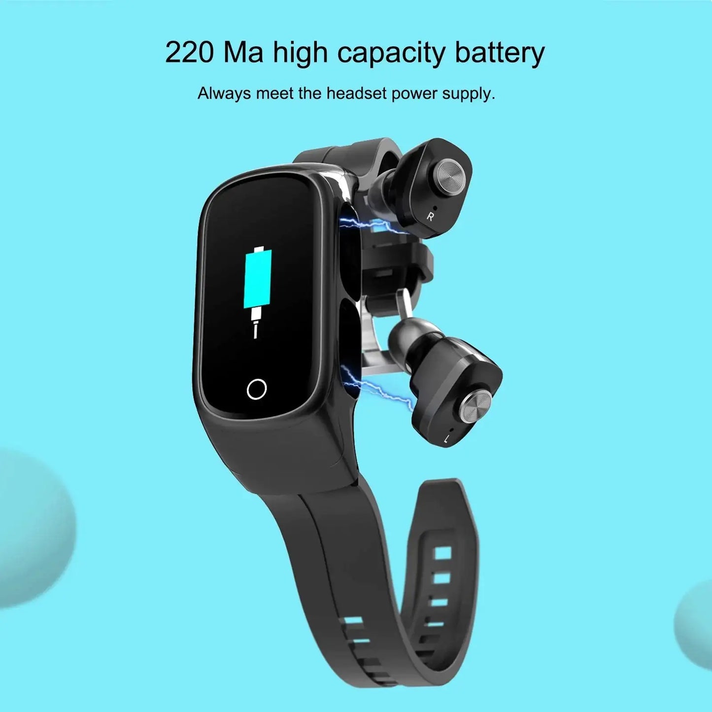All-in-One Fitness Smartwatch & Earbuds