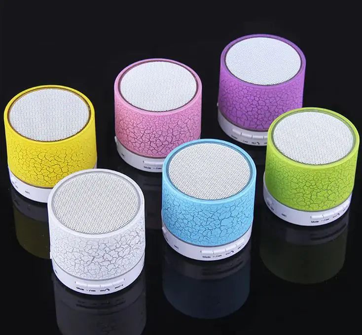 Compact Crackled Mini Bluetooth Speaker