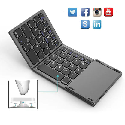 BO33 Compact Foldable Bluetooth Keyboard