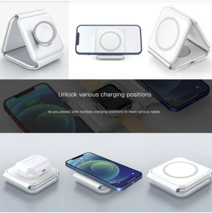 TriFold Magnetic Charger for Apple