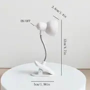 Compact Reading Clip Lamp: Warm Eye-Care Light