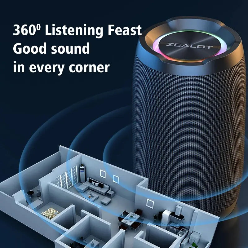 Zealot S49 20W Full-Surround Bluetooth Speaker