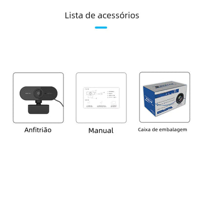 Full HD 1080P USB Webcam for Streaming & Meetings