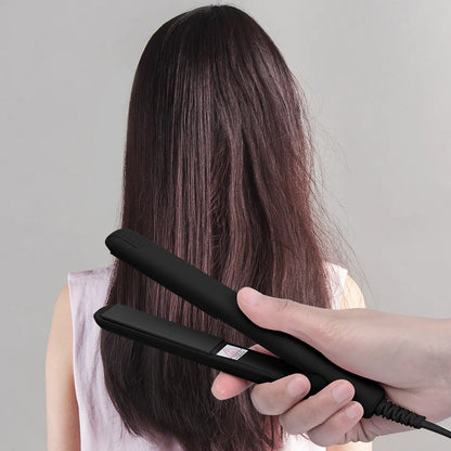 Portable Mini Ceramic Hair Straightener (Wet/Dry, Fast Heat)
