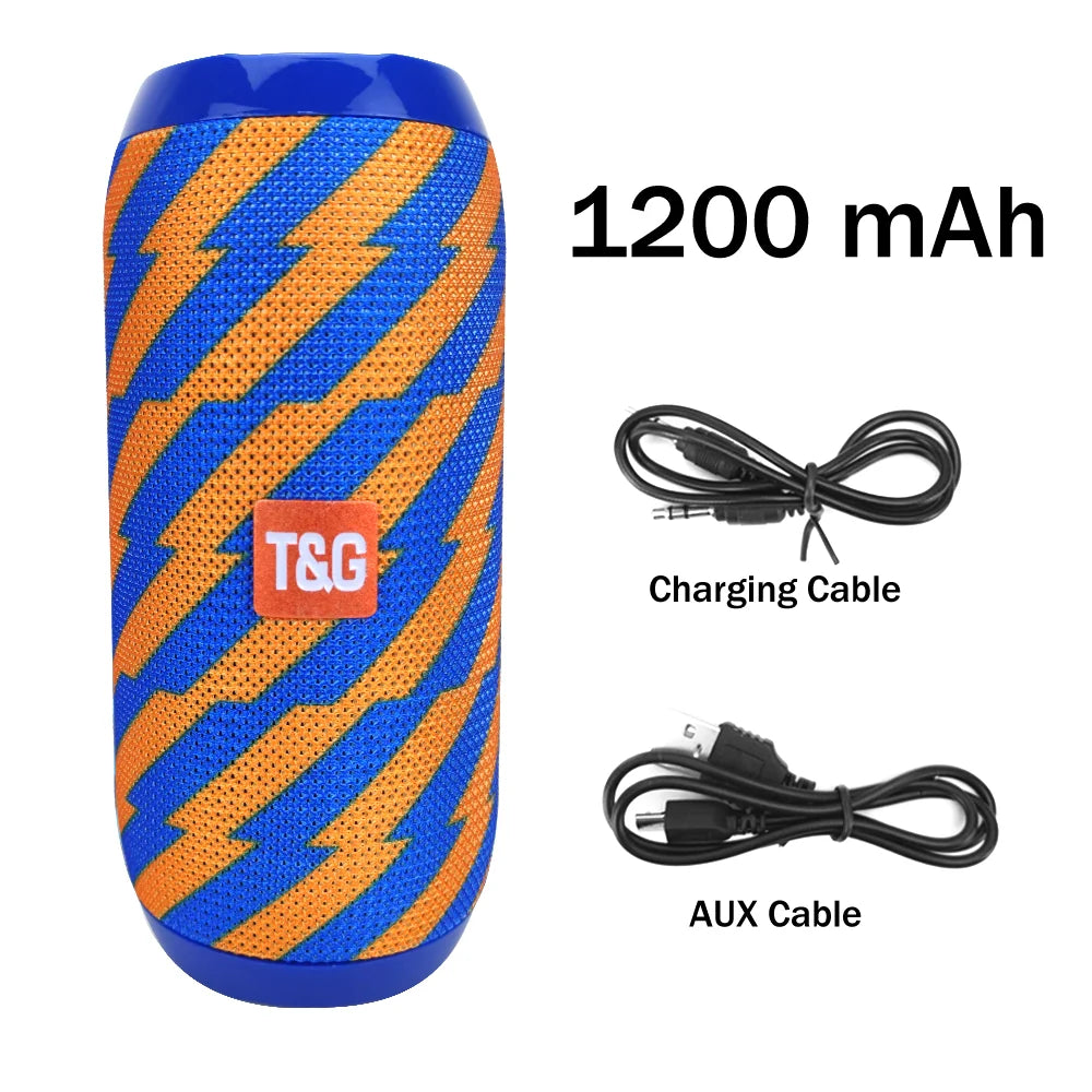 TG117 Portable Wireless Bluetooth Speaker | Waterproof Subwoofer with FM Radio