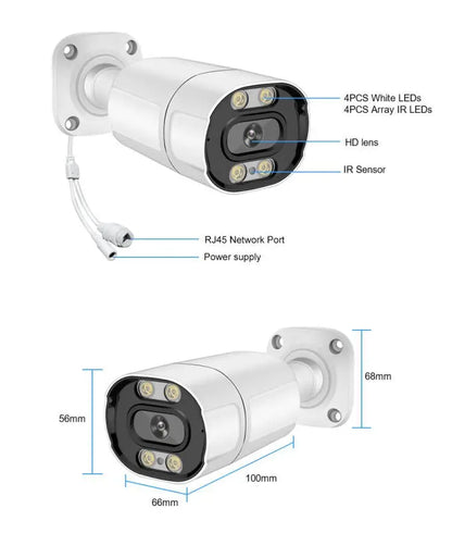 Smar 8MP POE IP Camera with AI Face Detection (Outdoor/Waterproof)
