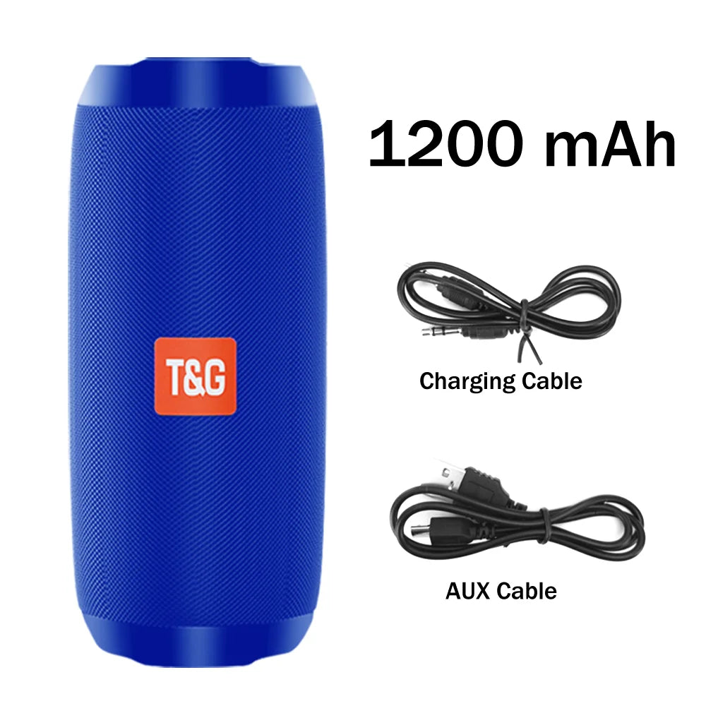 TG117 Portable Wireless Bluetooth Speaker | Waterproof Subwoofer with FM Radio
