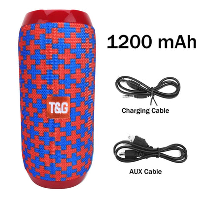 TG117 Portable Wireless Bluetooth Speaker | Waterproof Subwoofer with FM Radio