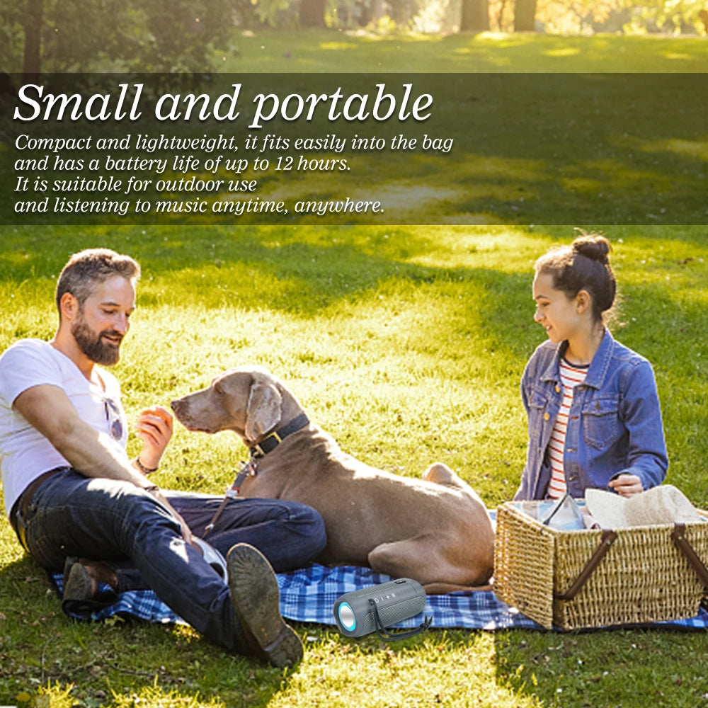TG117 Portable Wireless Bluetooth Speaker | Waterproof Subwoofer with FM Radio