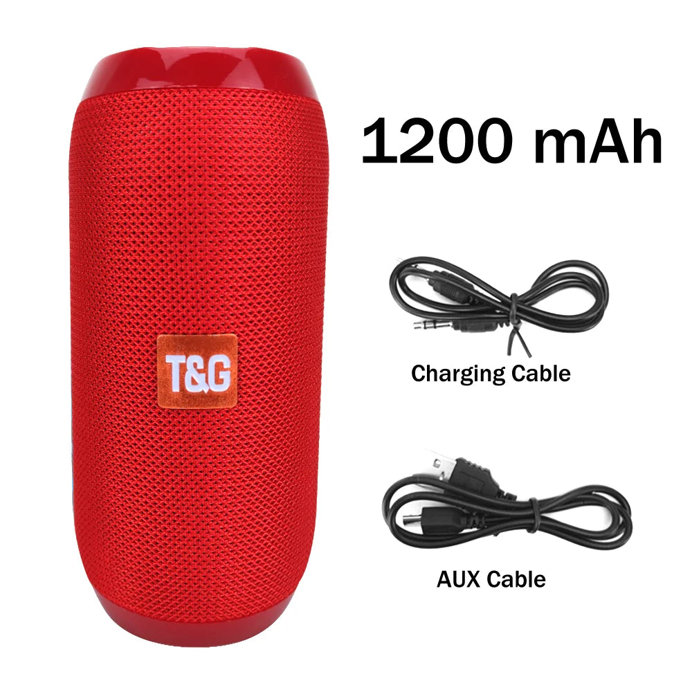 TG117 Portable Wireless Bluetooth Speaker | Waterproof Subwoofer with FM Radio