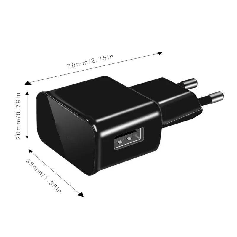 5V 2A USB Travel Charger Adapter and Cable Kit