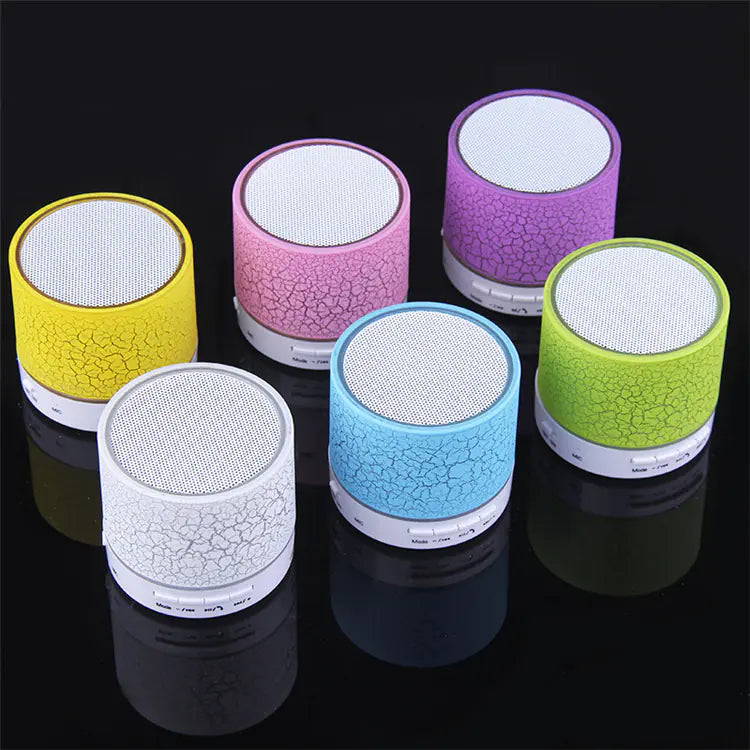 Compact Crackled Mini Bluetooth Speaker