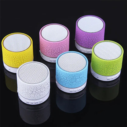 Compact Crackled Mini Bluetooth Speaker