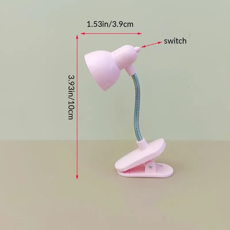 Compact Reading Clip Lamp: Warm Eye-Care Light