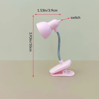 Compact Reading Clip Lamp: Warm Eye-Care Light