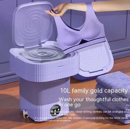 Compact Auto-Folding Laundry Machine