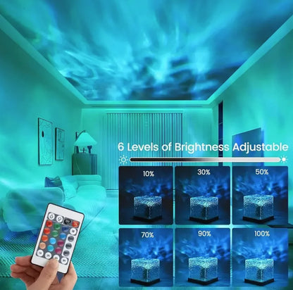 Vibrant 16-Color Ripple Effect Lamp