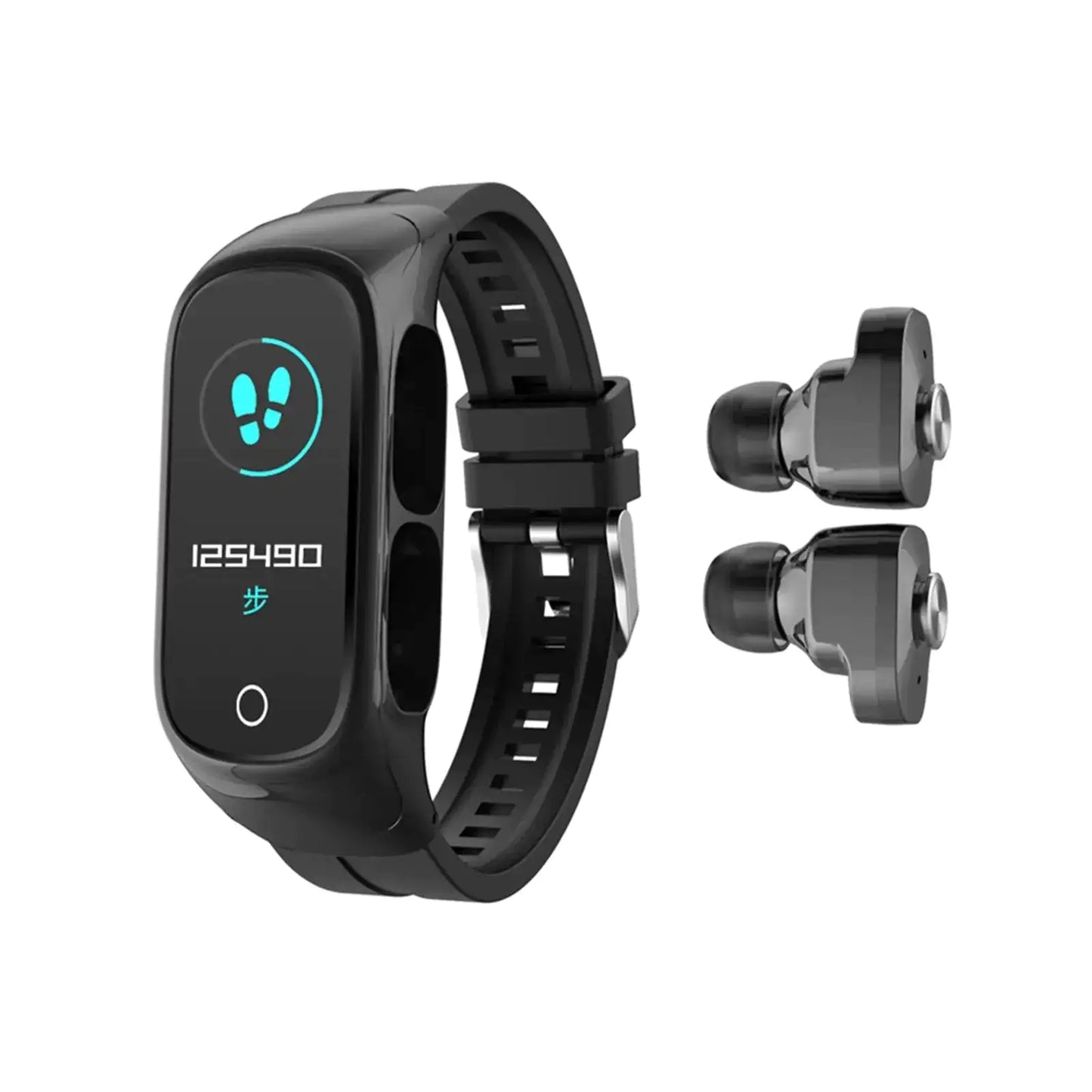 All-in-One Fitness Smartwatch & Earbuds