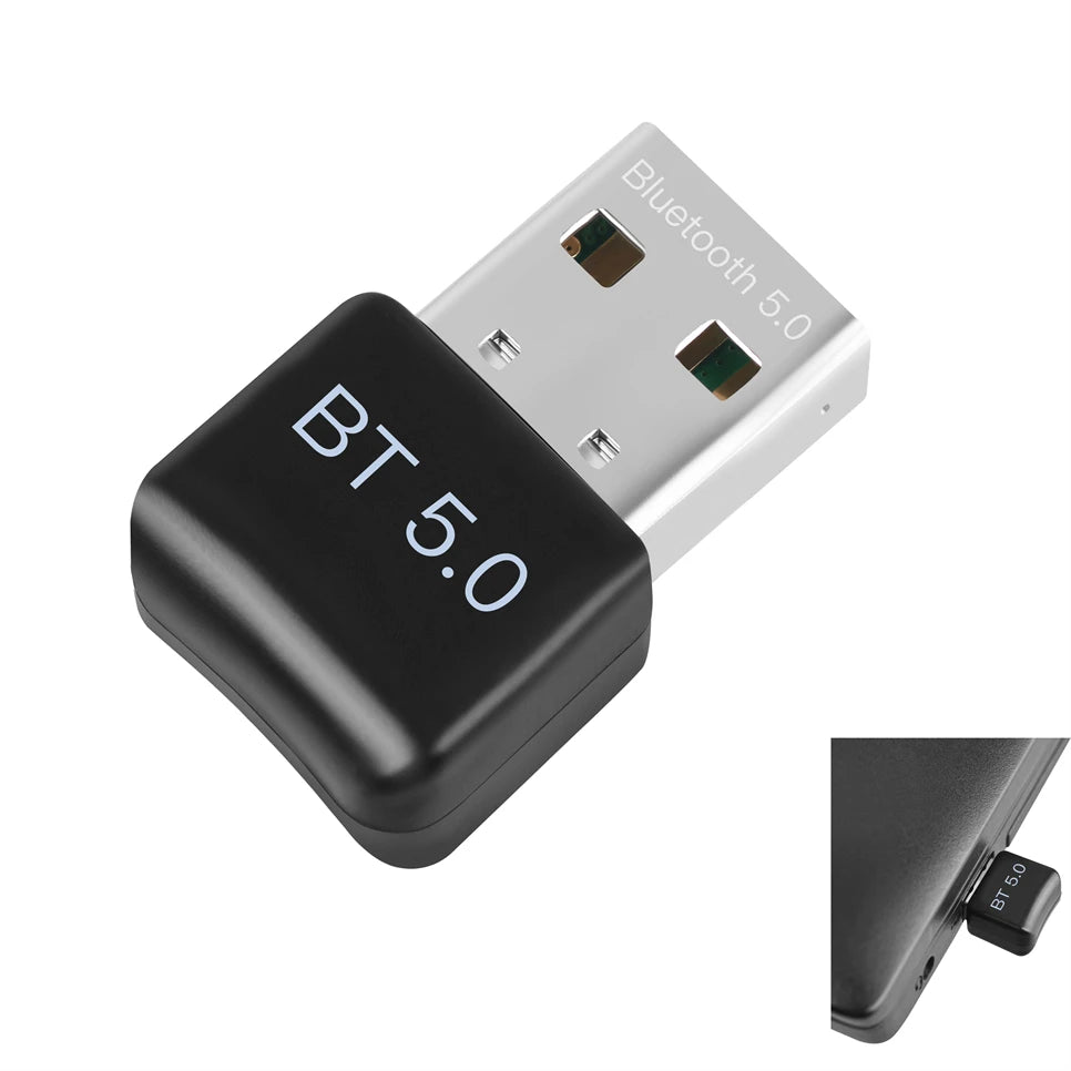 Bluetooth 5.0 USB Adapter & Receiver | High Speed Wireless Dongle for PC