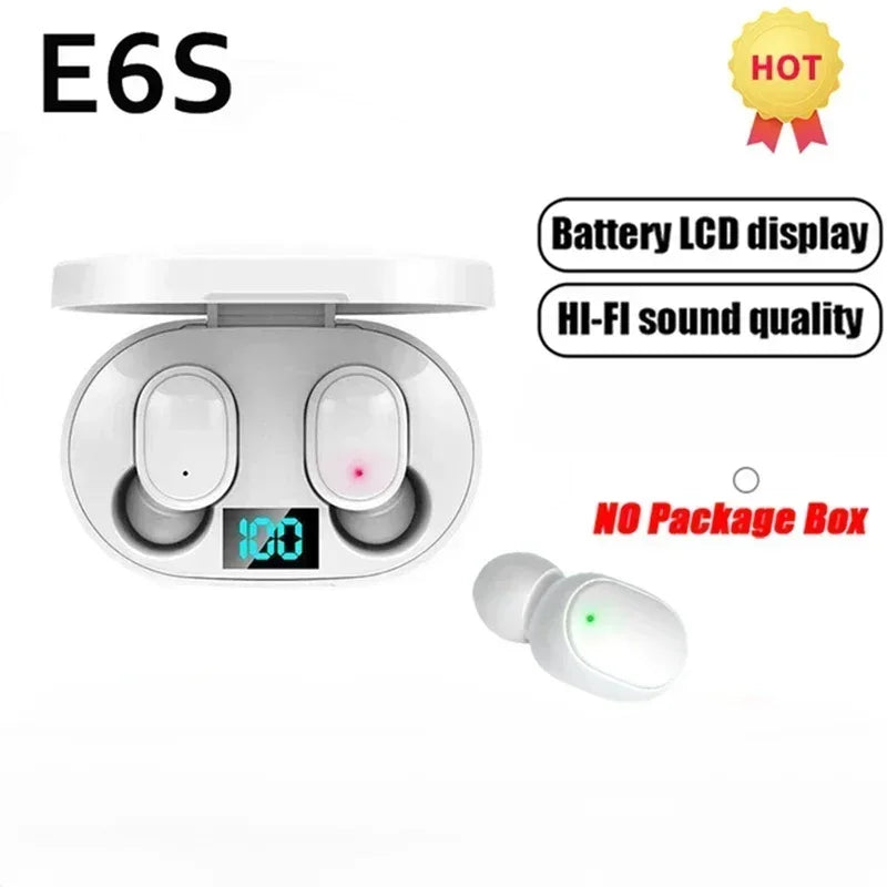 E6S TWS Wireless Bluetooth Earbuds w/ Mic (Noise Cancelling)