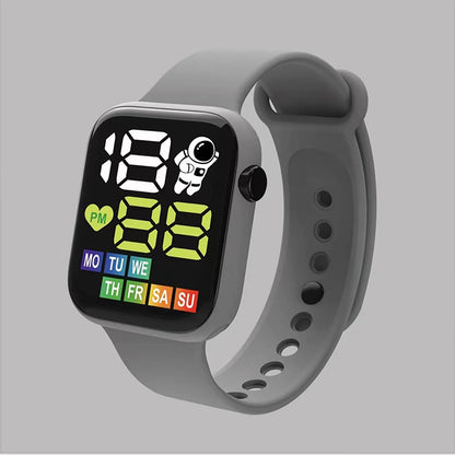 Waterproof LED Digital Sports Watch for Kids (Silicone Strap)