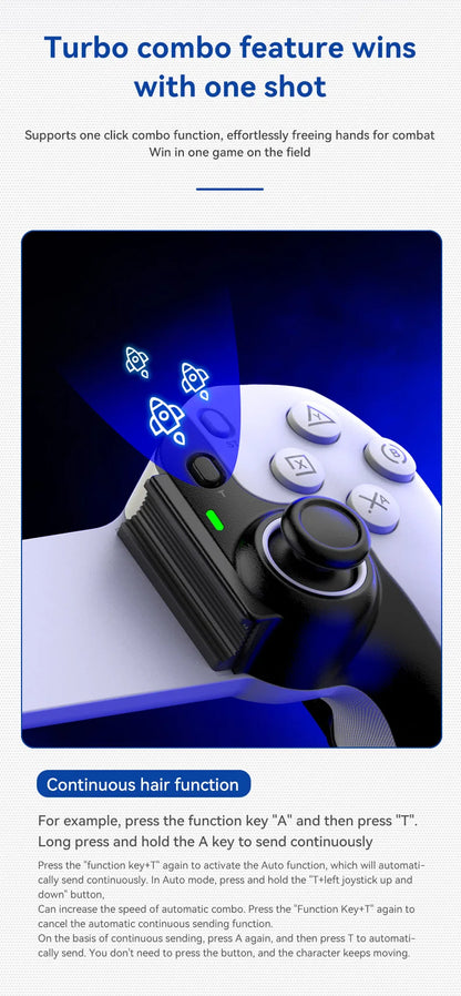 D9 Wireless Dual Hall Game Controller | Phone, Tablet, PC, Switch, PS3/PS4