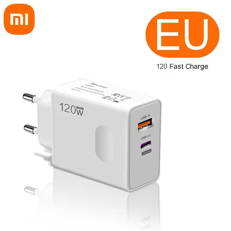 Original Xiaomi 120W PD Super Fast USB-C Charger Adapter