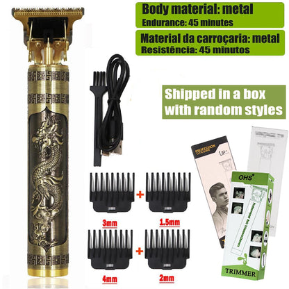 Professional T9 Hair Clipper & Beard Trimmer (0mm Zero Gap)