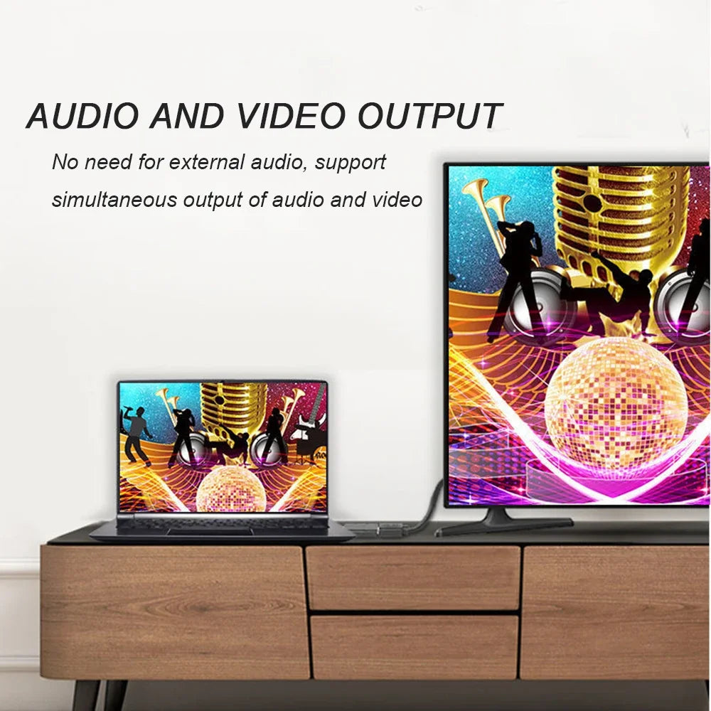 4K DP Male to HDMI Female Adapter | DisplayPort Converter for HDTV/Monitor