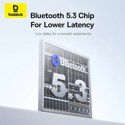 BASEUS Wireless Bluetooth 5.3 Mouse | Ergonomic, 7 Silent Buttons for PC/Laptop