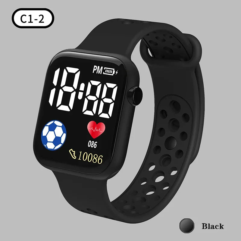 Digital LED Watch | Silicone Strap Electronic Wristwatch