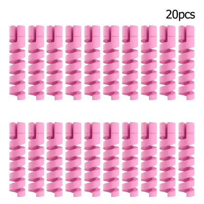 10pcs Silicone Cable Protectors | Spiral Cord Savers for USB Charger Cables