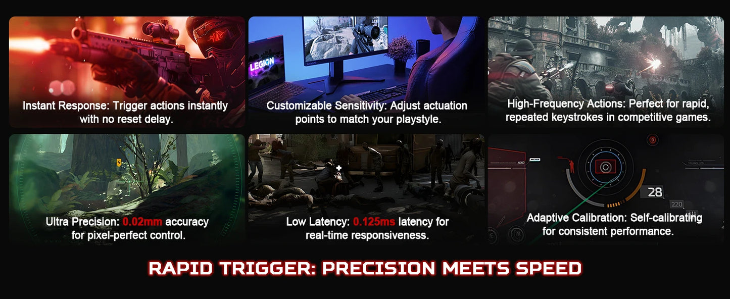 YUNZII x MADLIONS MAD68 HE Gaming Keyboard | 65% Magnetic, 8K Rapid Trigger