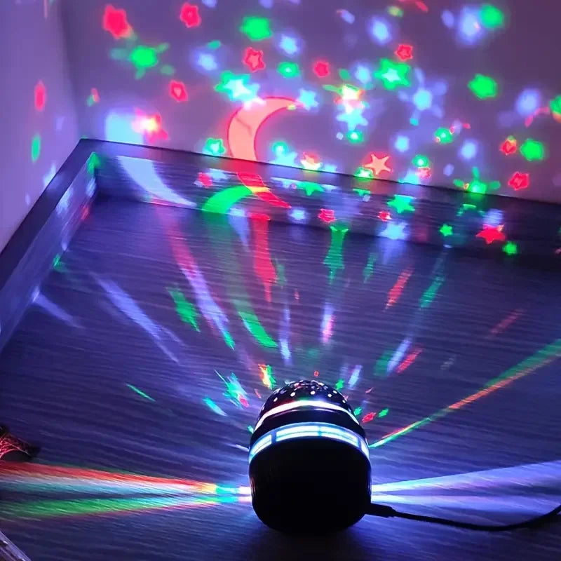 USB LED Starry Sky Projector Lamp (Moon & Star Night Light)