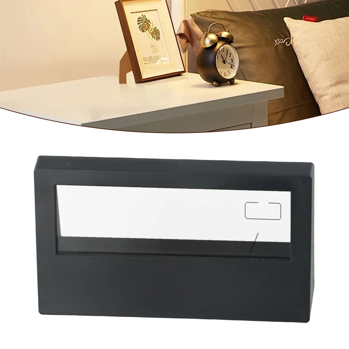 LED Desktop Alarm Clock with Thermo-Hygrometer and Weather Display