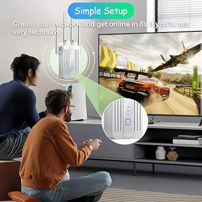 300Mbps 2.4G WiFi Repeater & Range Extender | Wireless Signal Booster for Home