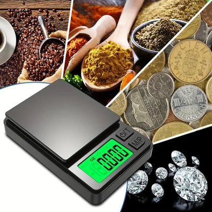 Digital Pocket Scale (1000g x 0.1g) - Precision & Backlit LCD