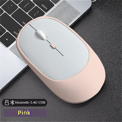 MINGCVIL Rechargeable Silent Wireless Mouse (Bluetooth/Adjustable DPI)