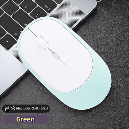 MINGCVIL Rechargeable Silent Wireless Mouse (Bluetooth/Adjustable DPI)