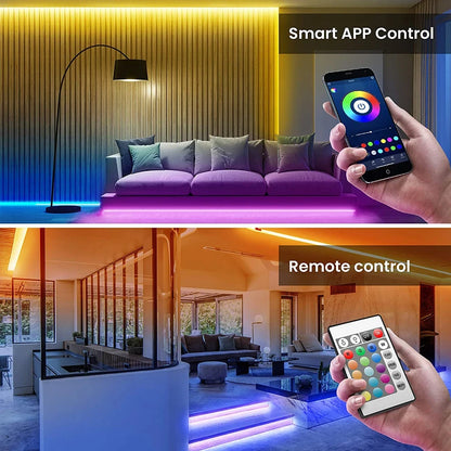 Smart Bluetooth LED Strip Lights 5050 RGB (APP/Remote Control)
