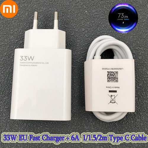 Original Xiaomi 33W Turbo Fast Charger Adapter (EU Plug)