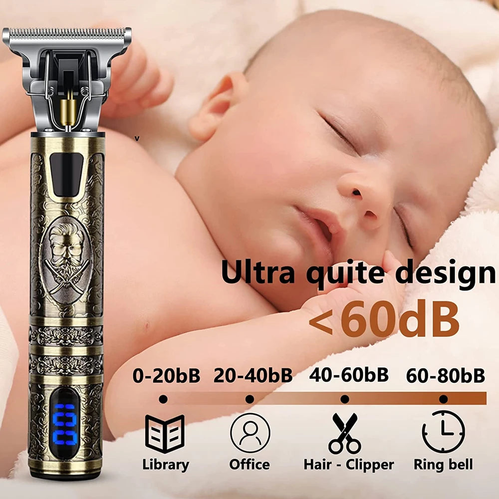 T9 LCD Precision Hair Trimmer and Clipper for Men