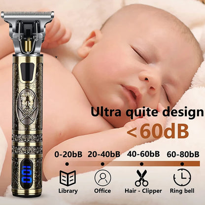 T9 LCD Precision Hair Trimmer and Clipper for Men