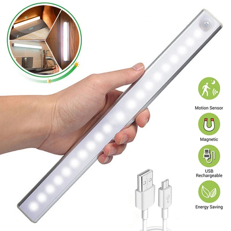 Wireless LED Motion Sensor Cabinet Light (Type C Rechargeable)