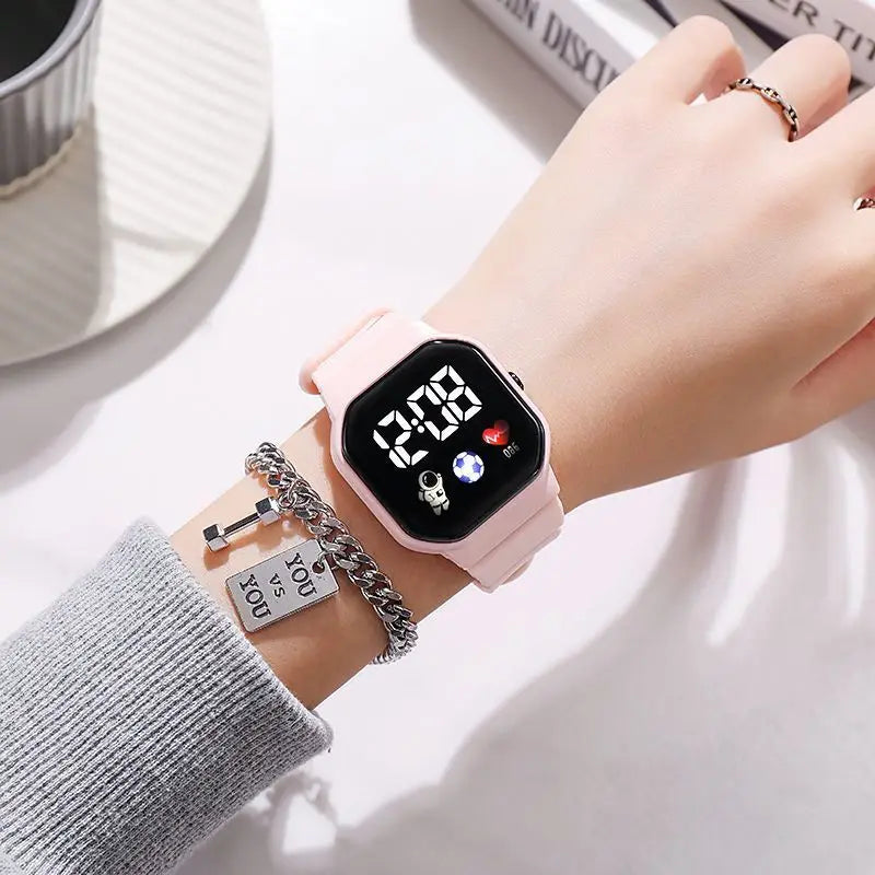 Digital LED Watch | Silicone Strap Electronic Wristwatch