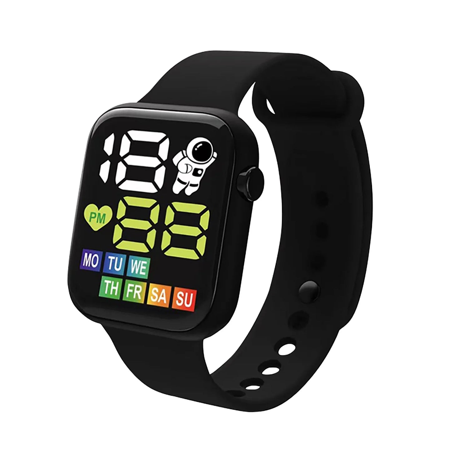 Waterproof LED Digital Sports Watch for Kids (Silicone Strap)