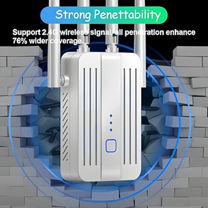 300Mbps 2.4G WiFi Repeater & Range Extender | Wireless Signal Booster for Home